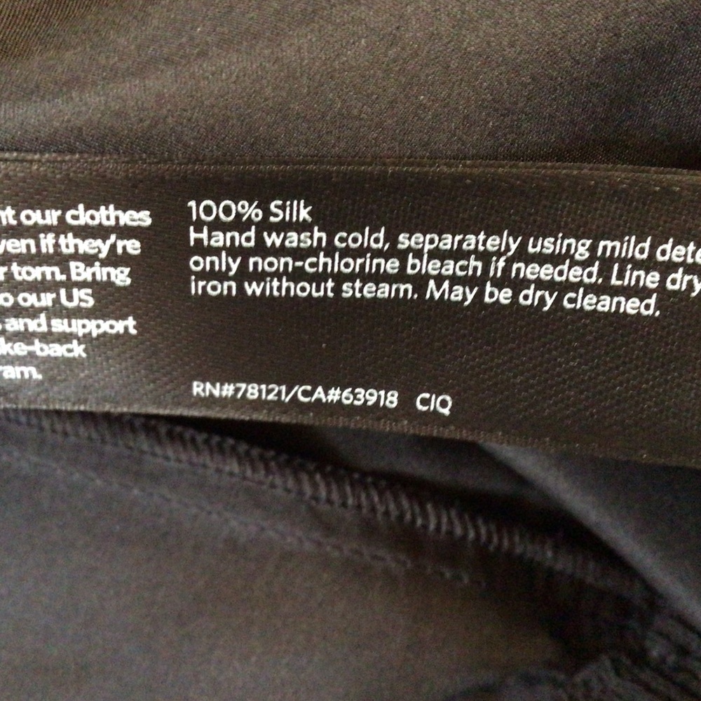 Eileen fisher silk joggers, Large, NWTGS - Picture 7 of 8